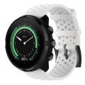 For Suunto 9 Breathable Silicone Watch Band, Exclude the Subject(White)