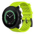 For Suunto 9 Breathable Silicone Watch Band, Exclude the Subject(Green)