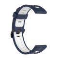 For Amazfit GTR 4 / GTS 4 / GTR 3 22mm Stripe Two-color Silicone Stainless Steel Buckle Watch Ban...