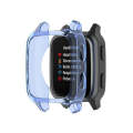 For Garmin Venu Sq 2 Half-cover TPU Watch Case(Transparent Blue)