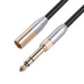 SB423M120-03 6.35mm + 3.5mm Male to Mini XLR 3pin Male Audio Cable, Length: 30cm