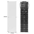 50W Single Board PV System Solar Panel(White)