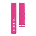 Color Buckle TPU Wrist Strap Watch Band for Fitbit Charge 4 / Charge 3 / Charge 3 SE, Size: S(Ros...