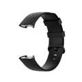 Color Buckle TPU Wrist Strap Watch Band for Fitbit Charge 4 / Charge 3 / Charge 3 SE, Size: L(Black)