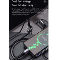 TOTUDESIGN 20W USB Car Fast Charging, Cable Length: 1.2m, Interface:USB-C / Type-C(Grey)