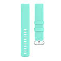 18mm Silver Color Buckle TPU Wrist Strap Watch Band for Fitbit Charge 4 / Charge 3 / Charge 3 SE,...