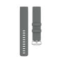 18mm Silver Color Buckle TPU Wrist Strap Watch Band for Fitbit Charge 4 / Charge 3 / Charge 3 SE,...