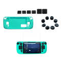 For Steam Deck Shockproof Silicone Game Console Protective Case(Cyan)