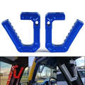 For Jeep Wrangler JK 2007-2018 Car Modification Aluminum Interior Handle(Blue)