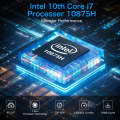 GMK KB12 Windows 11 Pro Mini PC, 16GB+512GB, Intel Core i7-10875H Octa Core(EU Plug)