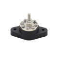 1/4 inch M6 RV Yacht 8-way Terminal Stud with 2 M5x20 Screws(Black)