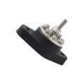 1/4 inch M6 RV Yacht 8-way Terminal Stud with 2 M5x20 Screws(Black)