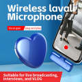 JNN A6 USB-C/Type-C Interface Wireless Lavalier Microphone, Specification:2 Mic(Blue)