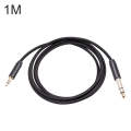 3662BK 3.5mm Male to 6.35mm Male Stereo Audio Cable, Length:1m