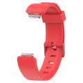 For Fitbit Inspire / Inspire HR Glossy Surface Silicone  Watch Band, Size:L(Red)