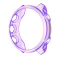 For Garmin Forerunner 245 TPU Translucent Watch Case(Purple)