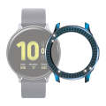 For Samsung Galaxy Watch Active2 40mm PC Double Row Diamond Watch Case(Indigo)