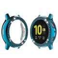 For Samsung Galaxy Watch Active2 40mm PC Double Row Diamond Watch Case(Indigo)