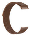 For Fitbit Versa Milanese  Watch Band, Size:S(Coffee)