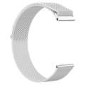 For Fitbit Versa Milanese  Watch Band, Size:S(Silver)