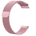 For Fitbit Versa Milanese  Watch Band, Size:L(Rose Pink)