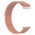 For Fitbit Versa Milanese  Watch Band, Size:L(Rose Gold)