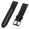 For Garmin Fenix 5S (20mm) Silicone Watch Band(Black)