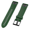 For Garmin Fenix 5S (20mm) Silicone Watch Band(Army Green)