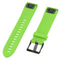 For Garmin Fenix 5S (20mm) Silicone Watch Band(Lime Green)