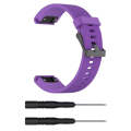 For Garmin Fenix 5S (20mm) Silicone Watch Band(Purple)