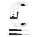 For Garmin Fenix 5X (26mm) Fenix3 / Fenix3 HR Silicone Watch Band(White)