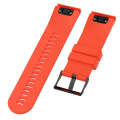 For Garmin Fenix 5X (26mm) Fenix3 / Fenix3 HR Silicone Watch Band(Orange)