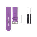 For Garmin Fenix3 HR Silicone Watch Band(Purple)
