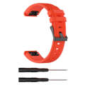 For Garmin Fenix5 (22mm) Silicone Watch Band(Orange)