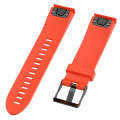 For Garmin Fenix5 (22mm) Silicone Watch Band(Orange)