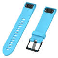 For Garmin Fenix5 (22mm) Silicone Watch Band(Sky Blue)