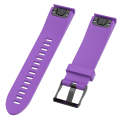 For Garmin Fenix5 (22mm) Silicone Watch Band(Purple)