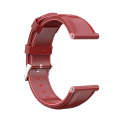 For Garmin Vivoactive 3 Oil Wax Calf Leather Watch Band(Red)