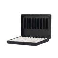 For IQOS Series Aluminum Alloy Dust-proof Cigarette Case, Capacity:20 pcs(Black)