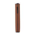 For IQOS ILUMA ONE Twill TPU+PU Electronic Cigarette Case with Lanyard(Brown)