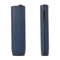 For IQOS ILUMA ONE Leather + TPU Electronic Cigarette Case with Lanyard(Blue)
