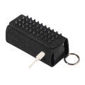 For IQOS ILUMA Pentagram Rivet Leather Texture Flip Electronic Cigarette Storage Bag with Hook(De...