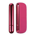 For IQOS ILUMA Silicone Electronic Cigarette Case Charging Compartment With Side Cover(Rose Red)