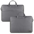 Waterproof PU Laptop Bag Inner Bag, Size:13 / 14 inch(Grey)