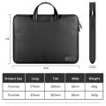 Waterproof PU Laptop Bag Inner Bag, Size:13 / 14 inch(Black)