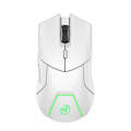 HXSJ T40 7 Keys 4000DPI Three-mode Colorful Backlight Wireless Gaming Mouse Rechargeable(White)