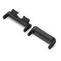 For Huawei Band 8 1 Pair Stainless Steel Metal Watch Band Connector(Black)