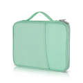 For 9.7-11 inch Laptop Portable Cloth Texture Leather Bag(Green)