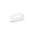 20mm 10pcs Universal Watch Band Fixed Silicone Ring Safety Buckle(White)