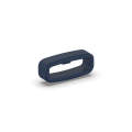 22mm 10pcs Universal Watch Band Fixed Silicone Ring Safety Buckle(Navy Blue)